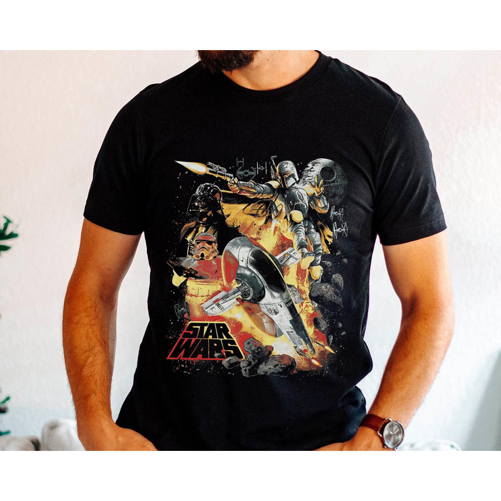Retro Star Wars Empire Space Montage Shirt  Star Wars Day  May The 4th  Galaxy's Edge  Walt Disney World   Disneyland Trip Outfits - 3.jpg