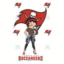 Betty Boop Tampa Bay Buccaneers Svg, Sport Svg, Tampa Bay Buccaneers Football Te