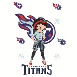 Betty Boop Tennessee Titans Svg, Sport Svg, Tennessee Titans Football Team Svg,