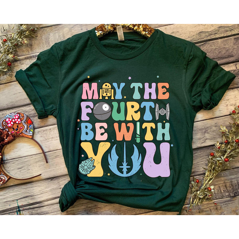 Retro Star Wars May The Fourth Be With You Shirt  Star Wars Celebration  May The 4th  Galaxy's Edge Trip  Star Wars Birthday T-shirt - 5.jpg