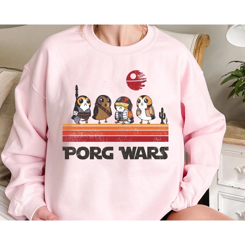 Retro Star Wars Porg Wars Shirt Cute Porg T-shirt Star Wars Day 2023 May the Fourth Galaxy's Edge Shirt Walt Disney World Trip - 3.jpg