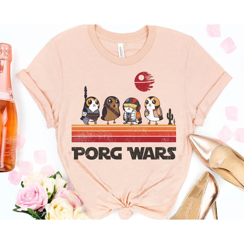 Retro Star Wars Porg Wars Shirt Cute Porg T-shirt Star Wars Day 2023 May the Fourth Galaxy's Edge Shirt Walt Disney World Trip - 5.jpg