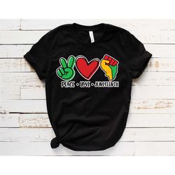 peace love juneteenth t-shirt, black breath matters, free-ish since 1865 t-shirt, black lives matter shirt, freeish shir