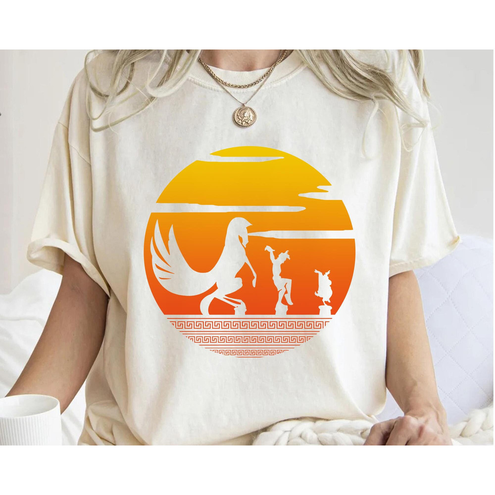 Retro Sunset Hercules Phil Pegasus Shirt Disney Hercules T-shirt Walt Disney World Trip Disneyland Outfits Funny Birthday Gift - 2.jpg