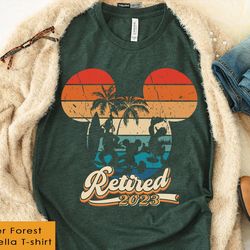 retro sunset retired 2023 mickey and friends sh
