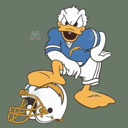 Donald Duck Los Angeles Chargers Svg, Sport Svg, Los Angeles Chargers Football T