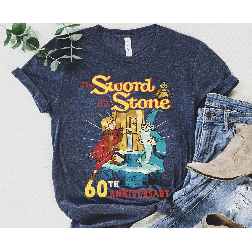 Retro Sword In The Stone 60Th Anniversary 60 Years 1963 2023 Shirt  Walt Disney World T-shirt  Disneyland Family Trip  Magic Kingdom - 3.jpg
