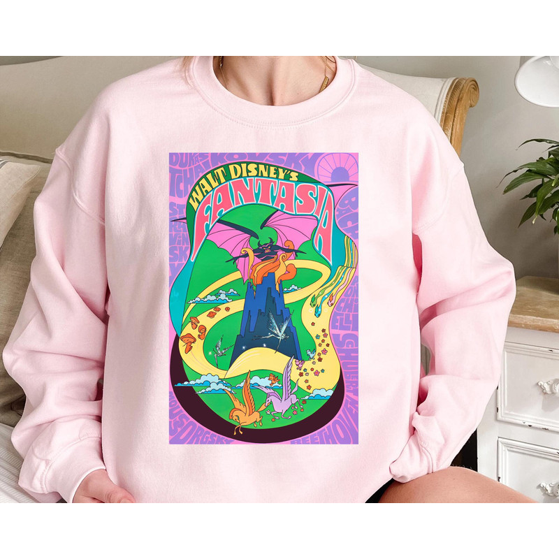Retro Walt Disney's Fantasia Sweatshirt  Sorcerer Mickey and Chernabog T-shirt  Disneyland Family 2023 Trip Tee  Magic Kingdom Shirt - 3.jpg