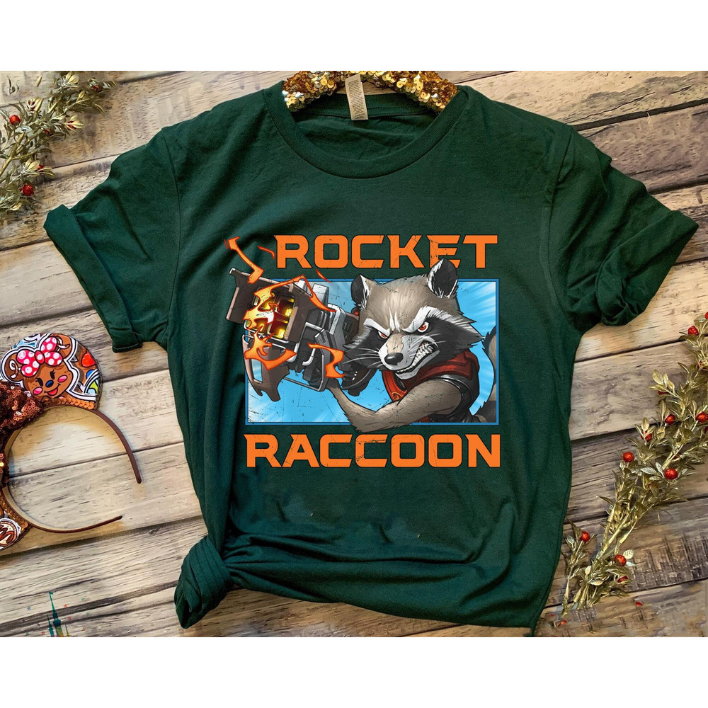 Rocket Raccoon T-shirt Guardians Of The Galaxy Volume 3 Shirt Marvel Comics Movie 2023 MCU Fan Tee Birthday Gift Avengers T-shirt - 1.jpg