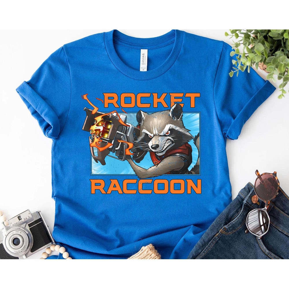 Rocket Raccoon T-shirt Guardians Of The Galaxy Volume 3 Shirt Marvel Comics Movie 2023 MCU Fan Tee Birthday Gift Avengers T-shirt - 2.jpg