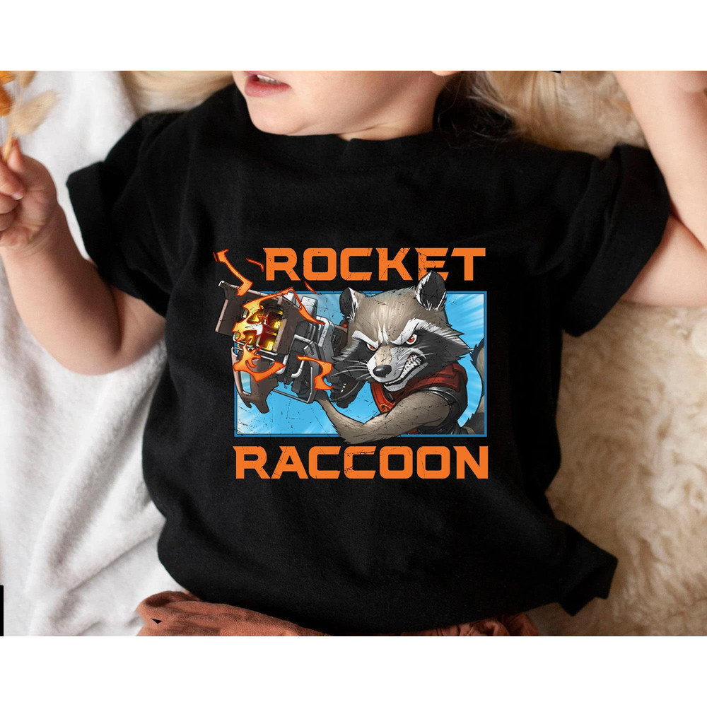 Rocket Raccoon T-shirt Guardians Of The Galaxy Volume 3 Shirt Marvel Comics Movie 2023 MCU Fan Tee Birthday Gift Avengers T-shirt - 3.jpg