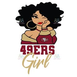 San Francisco 49Ers Girl Svg, Sf 49Ers Logo Svg, NFL Girls Svg, Football Svg