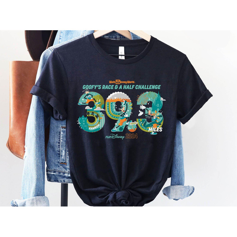 runDisney Goofy's Race And Half Challenge 393 Miles Shirt  Disney Running T-shirt  Marathon Weekend 2024  Walt Disney World Runner - 4.jpg