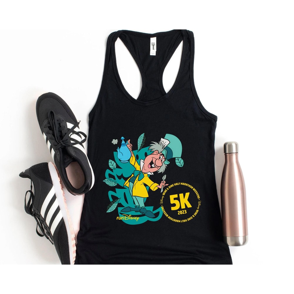 runDisney Mad Hatter 5K Running Shirt Wine & Dine Half Marathon Weekend 2023 Alice In Wonderland Disney Running T-shirt Disney Runner - 5.jpg