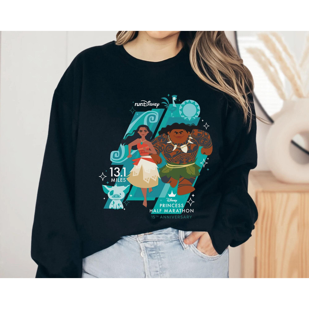 runDisney Moana 131 Miles Shirt Disney Princess Half Marathon Weekend T-shirt Disneyland Marathon 2023 Tee Magic Kingdom Runner Tee - 2.jpg