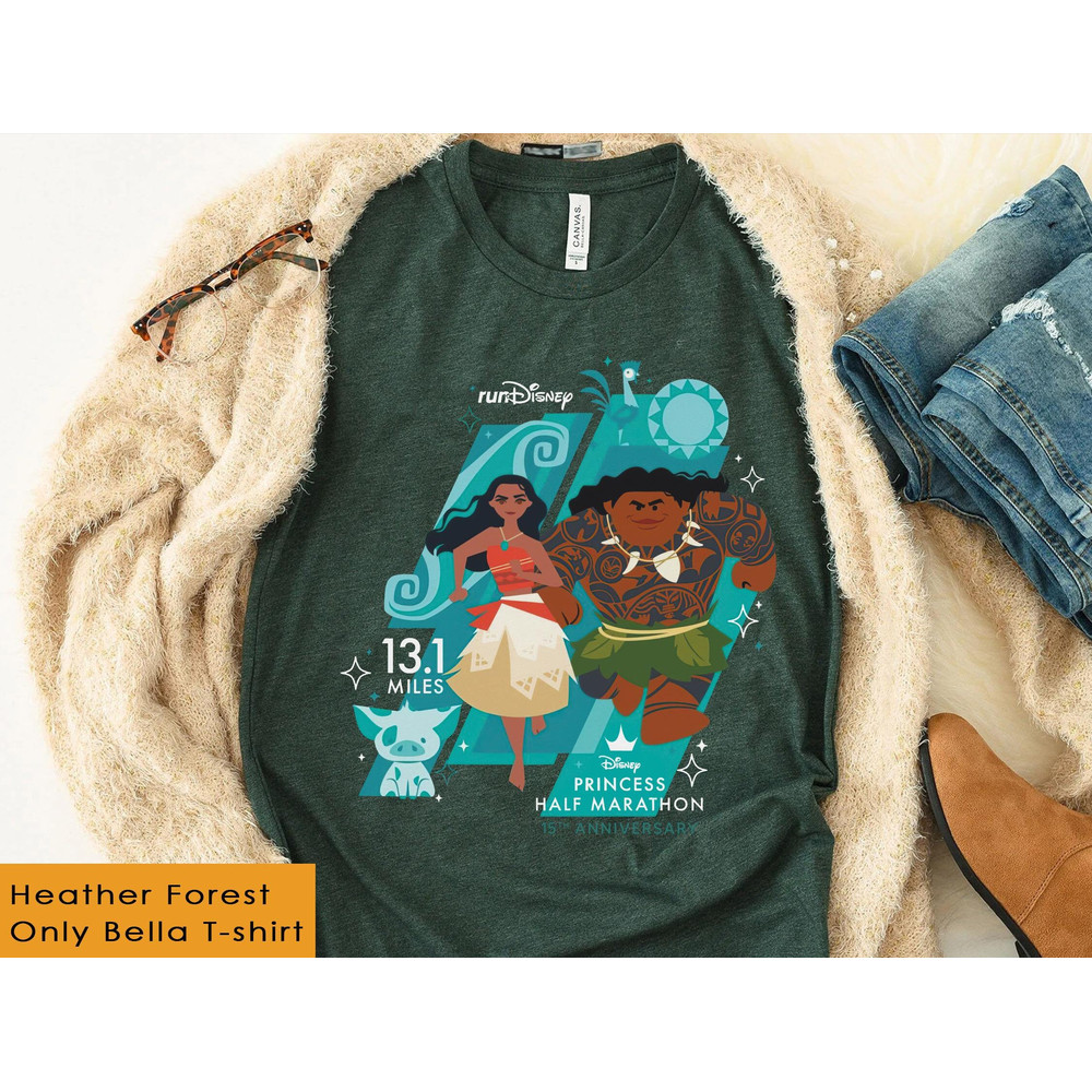 runDisney Moana 131 Miles Shirt Disney Princess Half Marathon Weekend T-shirt Disneyland Marathon 2023 Tee Magic Kingdom Runner Tee - 3.jpg