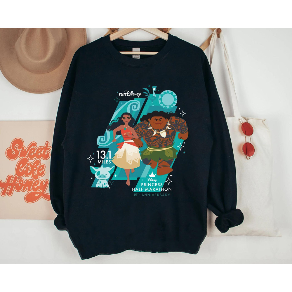 runDisney Moana 131 Miles Shirt Disney Princess Half Marathon Weekend T-shirt Disneyland Marathon 2023 Tee Magic Kingdom Runner Tee - 4.jpg