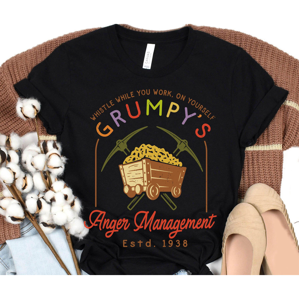 Snow White And Seven Dwarfs Grumpy's Anger Management Shirt Retro Disney T-shirt Walt Disney World Shirt Disneyland Trip Outfits - 2.jpg