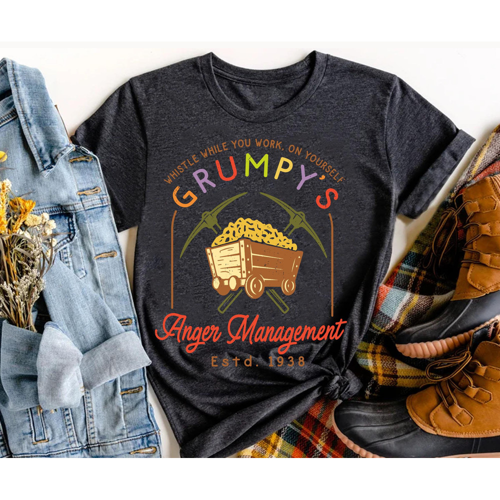 Snow White And Seven Dwarfs Grumpy's Anger Management Shirt Retro Disney T-shirt Walt Disney World Shirt Disneyland Trip Outfits - 3.jpg
