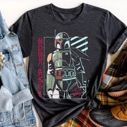 star wars bounty hunter boba fett shirt / retro