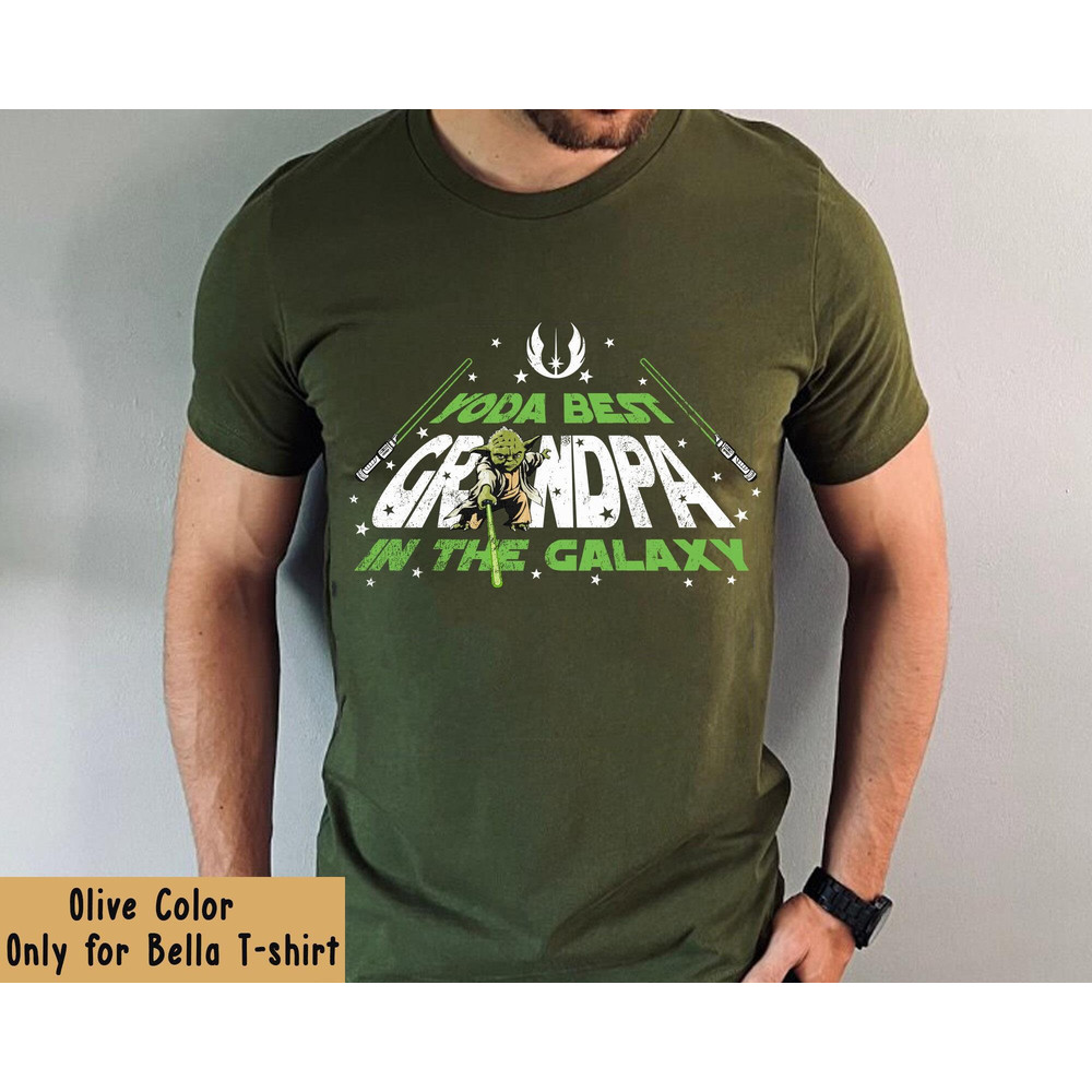 Star Wars Dad Yoda Best Grandpa In The Galaxy Shirt Star Wars Dad Father's Day Gift Gift For Grandpa Galaxy's Edge Star Wars Day - 3.jpg