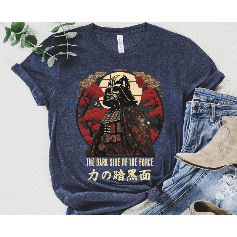 Star Wars Darth Vader The Dark Side Of The Force Kanji Shirt Star Wars Celebration May The 4th Be With You Galaxy's Edge T-shirt - 1.jpg