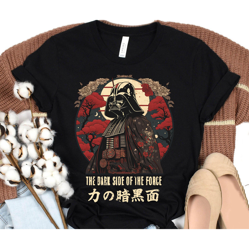 Star Wars Darth Vader The Dark Side Of The Force Kanji Shirt Star Wars Celebration May The 4th Be With You Galaxy's Edge T-shirt - 4.jpg