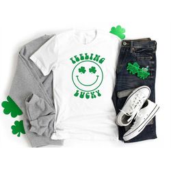 feeling lucky t-shirt, irish shirt, st. patrick's day t-shirt for women, st. patrick's  for men, luck of the irish, sham