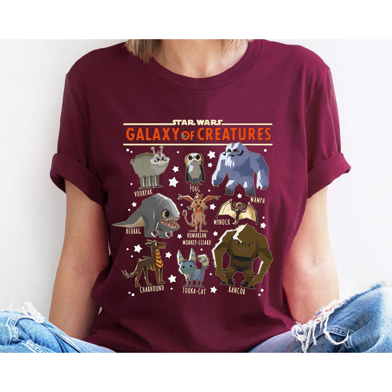 Star Wars Galaxy Of Creatures Poster Shirt  Tooka Porg Rancor T-shirt  Star Wars Celebration  May The 4th Be With You  Galaxy's Edge - 3.jpg