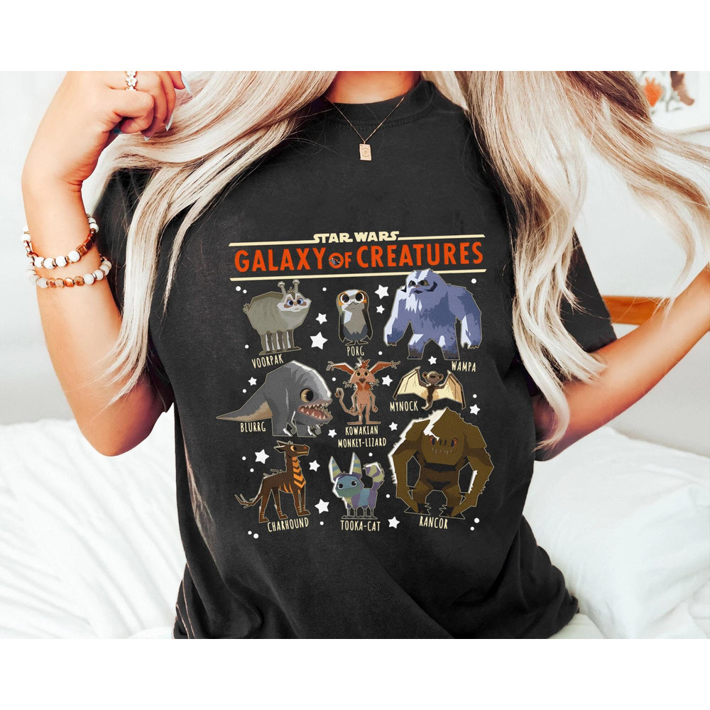 Star Wars Galaxy Of Creatures Poster Shirt  Tooka Porg Rancor T-shirt  Star Wars Celebration  May The 4th Be With You  Galaxy's Edge - 4.jpg