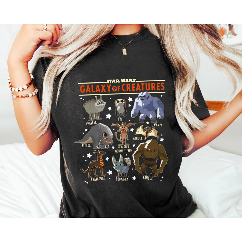 Star Wars Galaxy Of Creatures Poster Shirt  Tooka Porg Rancor T-shirt  Star Wars Celebration  May The 4th Be With You  Galaxy's Edge - 4.jpg