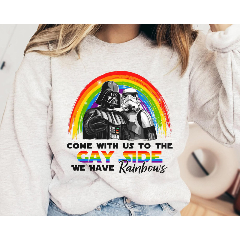 Star Wars Lgbt Darth Vader Stormtrooper Gay Side Shirt Star Wars Pride T-shirt May The 4th Galaxy's Edge Lgbt Month Pride Gift - 2.jpg