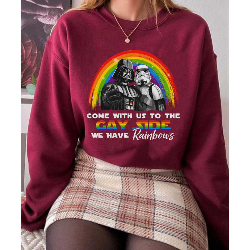 Star Wars Lgbt Darth Vader Stormtrooper Gay Side Shirt Star Wars Pride T-shirt May The 4th Galaxy's Edge Lgbt Month Pride Gift - 3.jpg