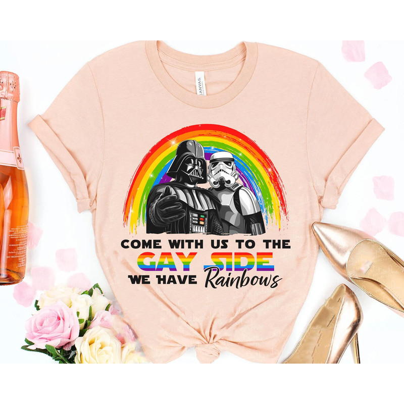 Star Wars Lgbt Darth Vader Stormtrooper Gay Side Shirt Star Wars Pride T-shirt May The 4th Galaxy's Edge Lgbt Month Pride Gift - 4.jpg