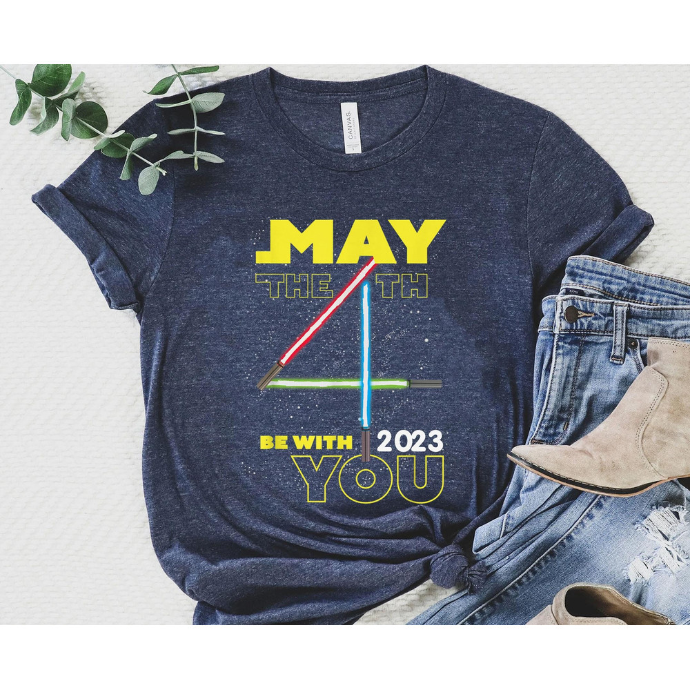 Star Wars May The 4Th Be With You Lightsabers Shirt May The Fourth Star Wars Day 2023 Galaxy's Edge Star Wars Fan Walt Disney World - 2.jpg