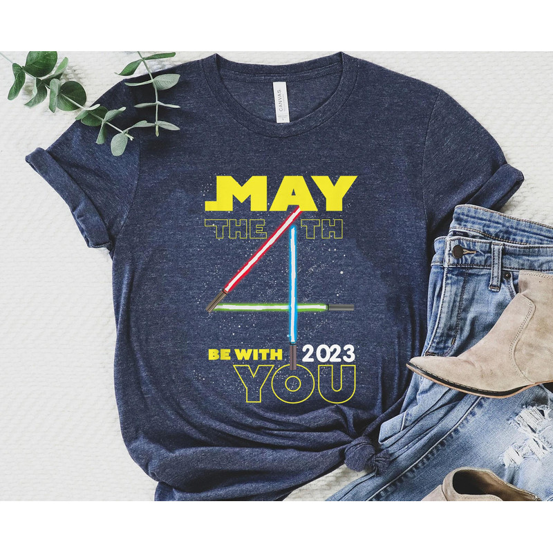 Star Wars May The 4Th Be With You Lightsabers Shirt May The Fourth Star Wars Day 2023 Galaxy's Edge Star Wars Fan Walt Disney World - 2.jpg