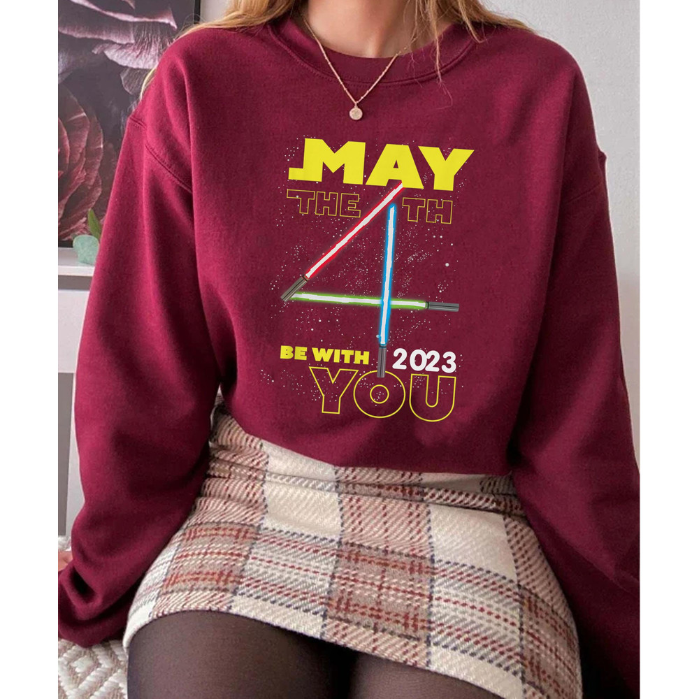 Star Wars May The 4Th Be With You Lightsabers Shirt May The Fourth Star Wars Day 2023 Galaxy's Edge Star Wars Fan Walt Disney World - 3.jpg