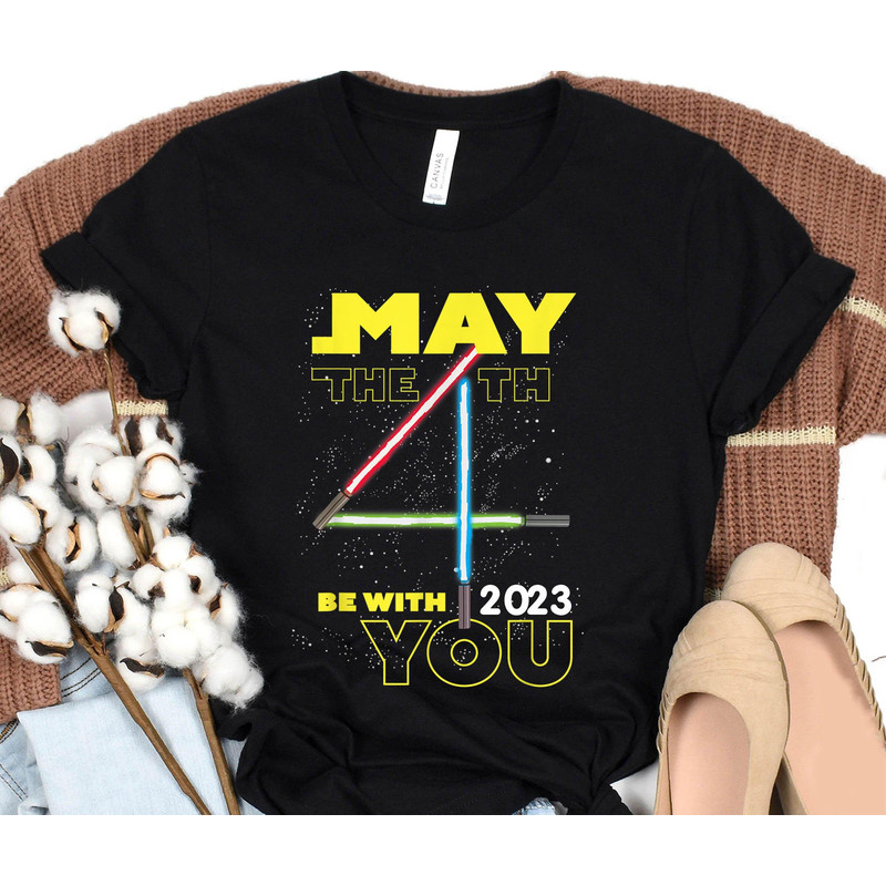 Star Wars May The 4Th Be With You Lightsabers Shirt May The Fourth Star Wars Day 2023 Galaxy's Edge Star Wars Fan Walt Disney World - 5.jpg