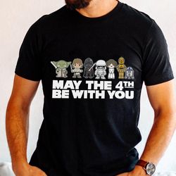 star wars may the 4th be with you shirt/ star w