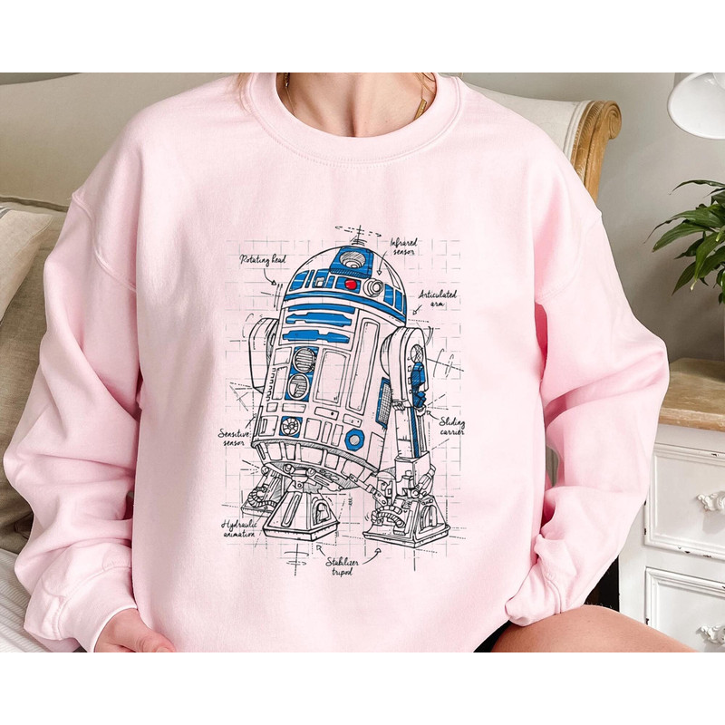 Star Wars R2-D2 Astromech Droid Schematic The Last Jedi Shirt Star Wars Day 2023 T-shirt May the 4th Galaxy's Edge Walt Disney World - 2.jpg