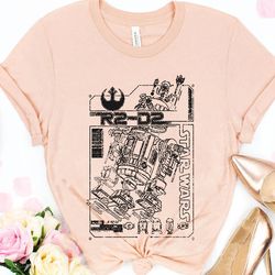 star wars r2-d2 detailed shirt/ star wars day 2