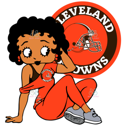 Cleveland Browns Betty Boop Svg, Sport Svg, NFL Sport Svg