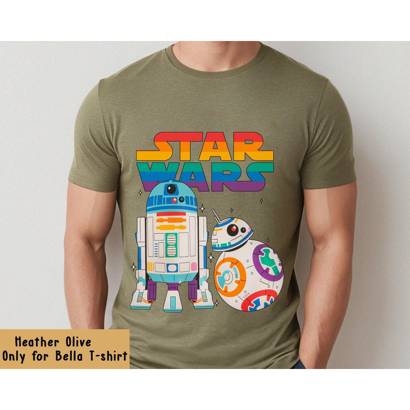 Star Wars Rainbow R2-D2 And Bb-8 Shirt Star Wars Pride Month T-shirt Galaxy's Edge Queer Pride Sweatshirt Gay Lesbian Pride Tee - 1.jpg