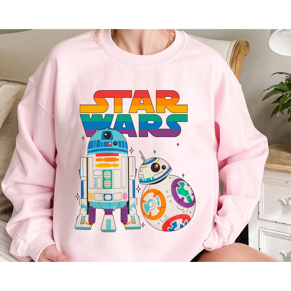 Star Wars Rainbow R2-D2 And Bb-8 Shirt Star Wars Pride Month T-shirt Galaxy's Edge Queer Pride Sweatshirt Gay Lesbian Pride Tee - 5.jpg