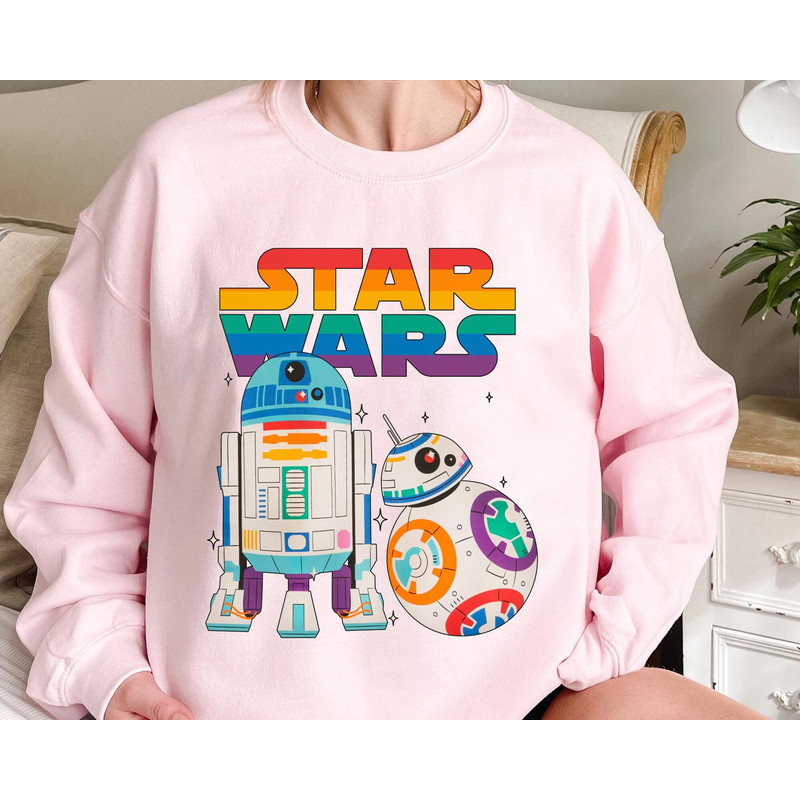 Star Wars Rainbow R2-D2 And Bb-8 Shirt Star Wars Pride Month T-shirt Galaxy's Edge Queer Pride Sweatshirt Gay Lesbian Pride Tee - 5.jpg