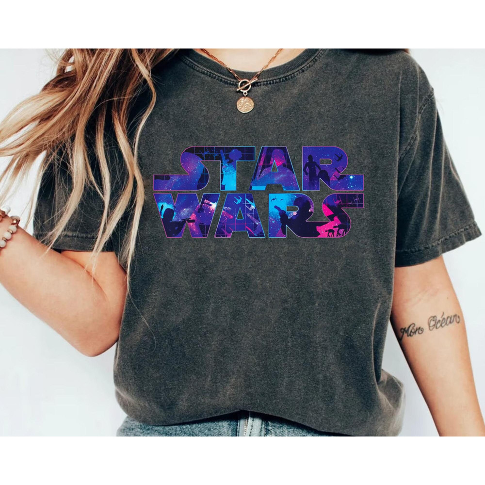Star Wars Shirt May the 4Th Be With You Star Wars Day 2023 Star Wars Characters Millennium Falcon Death Star Twinkling Stars - 5.jpg