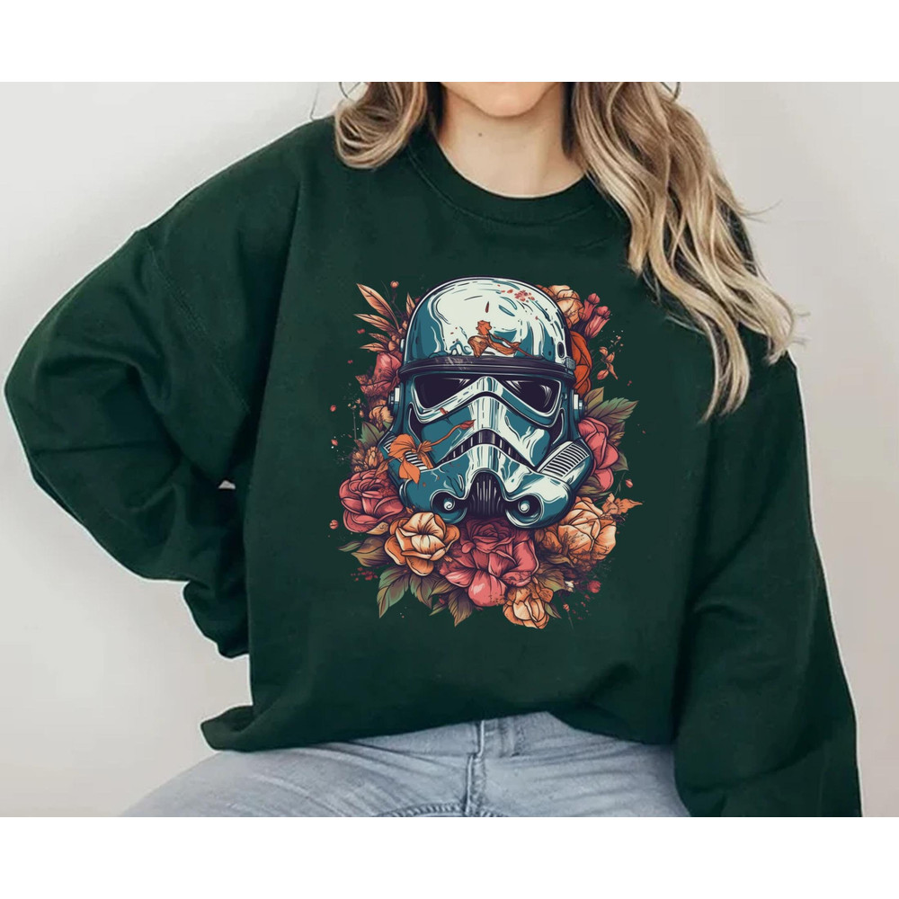 Star Wars Stormtrooper Face Interleaved Floral Shirt Star Wars Celebration May The 4th Be With You Galaxy's Edge Star Wars T-Shirt - 2.jpg