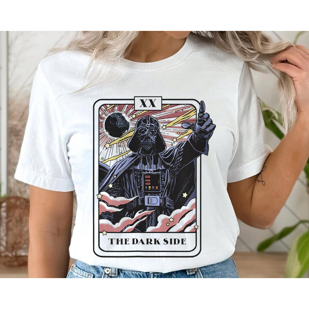 Star Wars Tarot Card Darth Vader The Dark Side Shirt  Star Wars Day Celebration  May The 4th Be With You  Galaxy's Edge  Disneyland Trip - 1.jpg