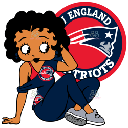 New England Patriots Betty Boop Svg, Sport Svg, NFL Sport Svg