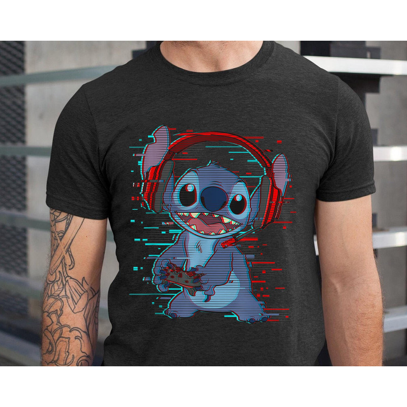 Stitch Gamer Glitch Headset And Controller Shirt  Lilo & Stitch Day Jun 26th T-shirt  Walt Disney World Trip  Disneyland Outfits - 2.jpg